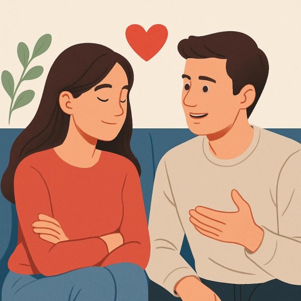 연인의 대화 이미지