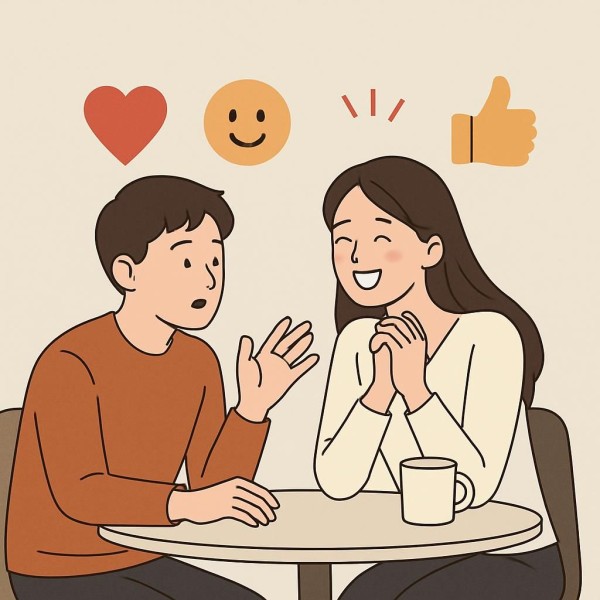 연애 리액션 이미지