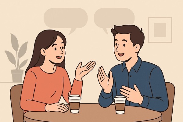 연인 대화 이미지