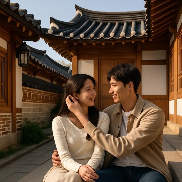 한옥 데이트의 로맨틱한 순간